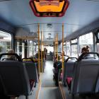 Aboard the Ocean Grove, Bay Cemetery bus. Photo by Peter McIntosh.