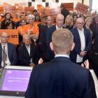 Education Minister Chris Hipkins addresses a public meeting in Invercargill yesterday about the...