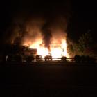 The house on Newcastle St was unoccupied at the time of the fire. Photo: Adam Burns