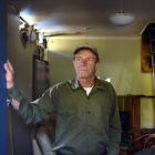 Back in his fire-damaged Dunedin home two months on from a suspected arson is Trevor Diehl....