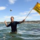 Peter Graham has won consent for a hole-in-one golf challenge on Otago Harbour. Photo: ODT