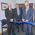 University of Otago chancellor Royden Somerville (left) and Southern District Health Board deputy...