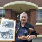 Maritime Union of New Zealand secretary Phil Adams packs sentimental items as he is evicted from...