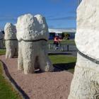 Dunedin’s last public sculpture, the Harbour Mouth Molars. Photo: ODT files