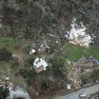 This aerial photo shows damage caused by the powerful tornado in Beauregard, Alabama. Photo: AP