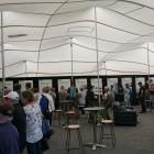 Dozens of people visited a council marquee on the lakefront to view and discuss options for the...