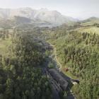 An aerial image of the Waterfall Park development. Image: Supplied
