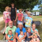 Selwyn and Natalie Yeoman and their 10 grandchildren. Photo: Supplied 