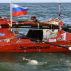 Russian adventurer Fedor Konyukhov is about three-quarters of the way through his rowing journey...