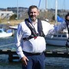 Otago harbourmaster Steve Rushbrook sports a life jacket, which will soon be compulsory wearing...