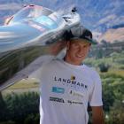 Dougal Allan and his kayak in Wanaka earlier this month. PHOTO: SEAN NUGENT
