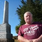 Glenomaru resident Kevin Boam wants the district's cenotaph on the Owaka Highway to be repaired....