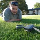 Oamaru’s Damien McNamara, of Altitude Surveying, with his drone at Takaro Park near Oamaru...