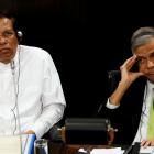 Sri Lanka's President Maithripala Sirisena (left) and Prime Minister Ranil Wickremesinghe. Photo...