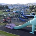 Dunedin City Council contractors Numat progress a playground upgrade at Marlow Park in St Kilda...