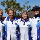 The winning Taieri women's bowls team (from left): Beth Brown, Lorraine Turnbull, Jan Barclay and...