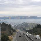 A cold windless winter day on the Taieri results in a layer of smog. Photo: Christine O'Connor 