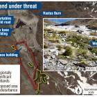 A graphic showing where the Remarkables' wetland was situated. PHOTOS: ODT FILES/SUPPLIED