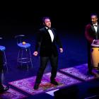 Pene and Amitai Pati (centre) and Moses are enjoying performing together again. Photos: Andrew...