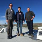 Scientists (from left) Dr Manu Mahieu, of the University of Liege, Belgium, Tyler Wizenberg, of...