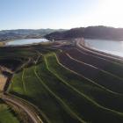 No new tailings dam for Oceana Gold at Waihi; pictured, earlier dams at the mine site from 2011 -...