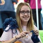 University of Otago student Grace Dent helped to organise a knitting circle at a mental health...