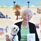 Muriel Barbara and her dog Mella get ready to celebrate her 100th birthday. Photo: Peter McIntosh