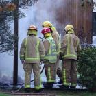 Fire crews responded quickly to a fire in a sleepout in Queenstown yesterday, but it could not be...