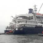 Caledonian Sky became the first cruise ship to visit Riverton yesterday. Photo: Environment...