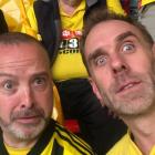 Rob Burnell (left) with Laurence Campbell at the FA Cup final at Wembley stadium in London...