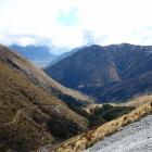 The Whakaari Conservation area, near Glenorchy. In the foreground is a cableway formerly used to...