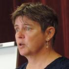 Rural Women New Zealand national president Fiona Gower speaks at a leadership workshop in Oamaru. Photo: Sally Brooker