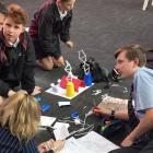 A group of pupils take part in the GrowingNZ Innovation Challenge. Photos: GrowingNZ