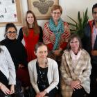 Dunedin health advocates and smoke-free campaigners (standing, from left) Catherine Thomas, Komal...