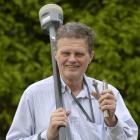 Dr Chris Pearson, of the University of Otago, holds a mount point for a GPS antenna for...