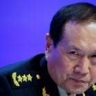 Chinese Defense Minister Wei Fenghe attends the IISS Shangri-la Dialogue in Singapore. Photo:...