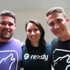 Tackling the US: From left, Wherewolf co-founder Ben Calder, Lisa Robertson, from reservations...