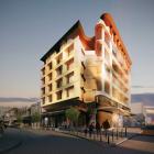 An artist’s impression of the planned building on the corner of Esk and Dee Sts in Invercargill....