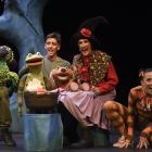 Puppeteers (from left) Edwin Beats, Ryan Dulieu, Cally Castell and Katie Burson in Room on the...