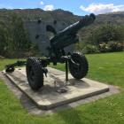Clyde's wartime field gun sits on display next to the town's cenotaph. PHOTO: ALEXIA JOHNSTON