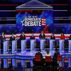 Candidates participate in the first US 2020 presidential election Democratic candidates debate in...