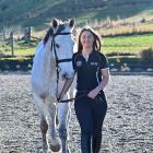 Outram rider Hollie Kooman gets in some training with her horse Silver Gamble in Outram yesterday...