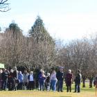 St John staff and volunteers met the public in a corner of Awamoa Park where the emergency rescue...