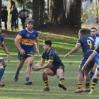 Taieri and Dunedin play at Peter Johnstone Park in Mosgiel last week. Photo: Gerard O'Brien 