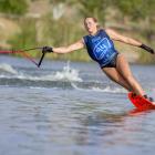 Mount Aspiring College pupil Meg Harraway competes in the junior world waterskiing championships...