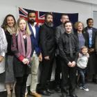 New citizens (from left): Graham Hadley (United Kingdom), Elina Kiuru (Finland), Heloisa Thompson...