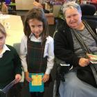 Teacher Jan Willison (right) visits St Gerard's School daily during term time to help children...