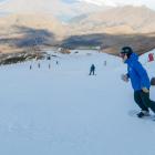 Martin Stokes on the slopes at Coronet Peak on Wednesday. Photo: NZSki