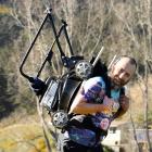 Andrew Glennie is preparing for the Northburn 100km Ultra race, when he will carry a lawnmower...
