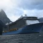A cruise ship in Milford Sound. Photo: Stephen Jaquiery